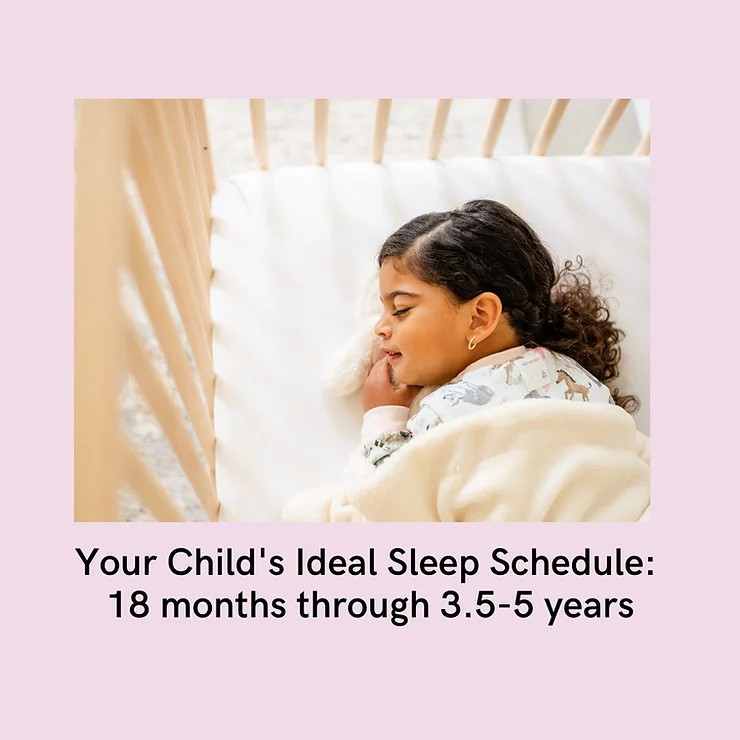 Your Child’s Ideal Sleep Schedule: 18 Months Through 3.5-5 Years